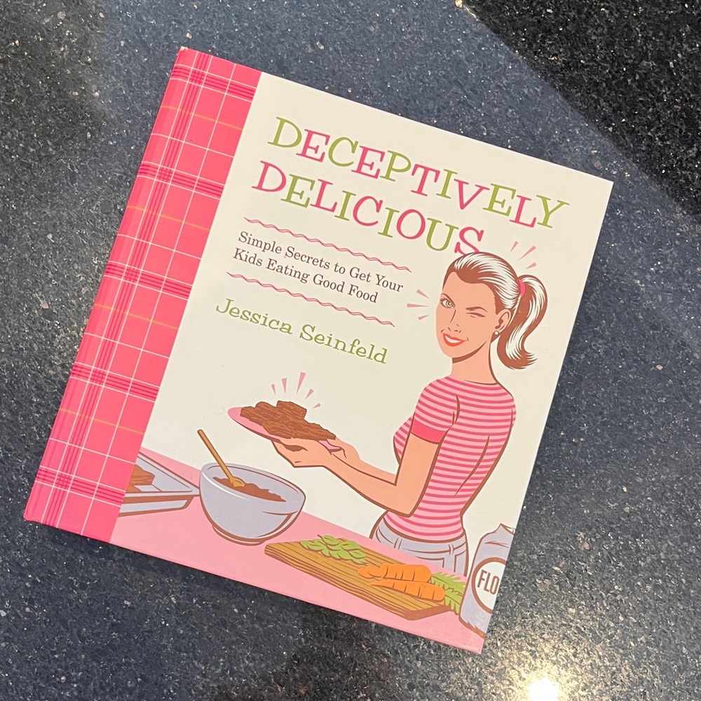 Deceptively Delicious Cookbook by Jessica Seinfeld - Pink & Cream Cover